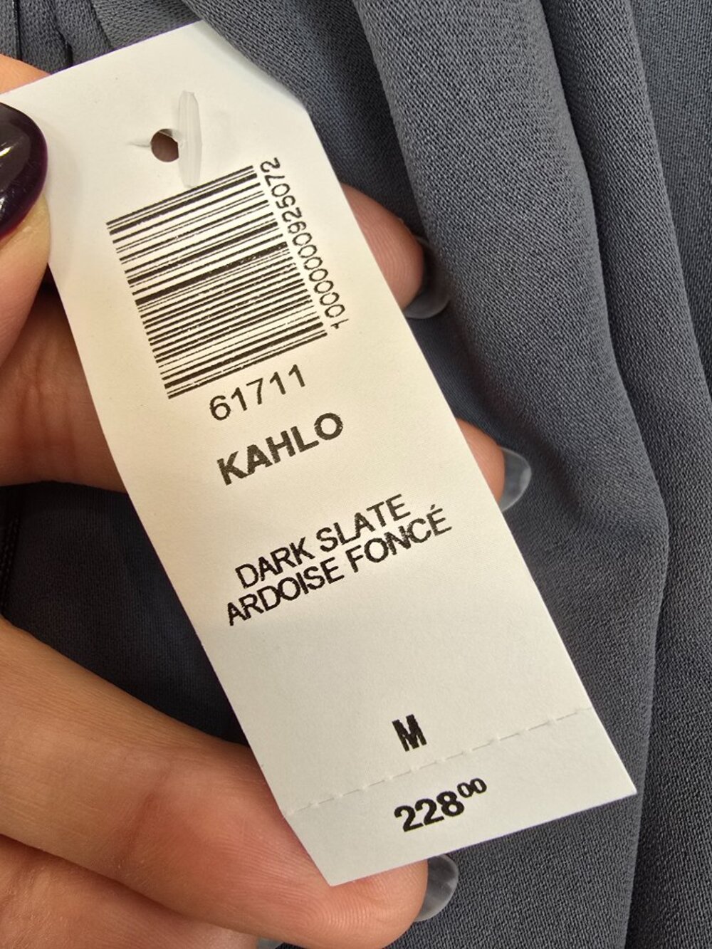 NWT Babaton Aritzia Kahlo Robe Jacket Dark Slate Size M - Picture 8 of 16